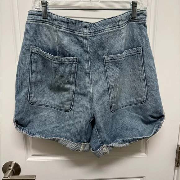 Free People Osaka Relaxed Shorts - blue - size 27 - Picture 5 of 5